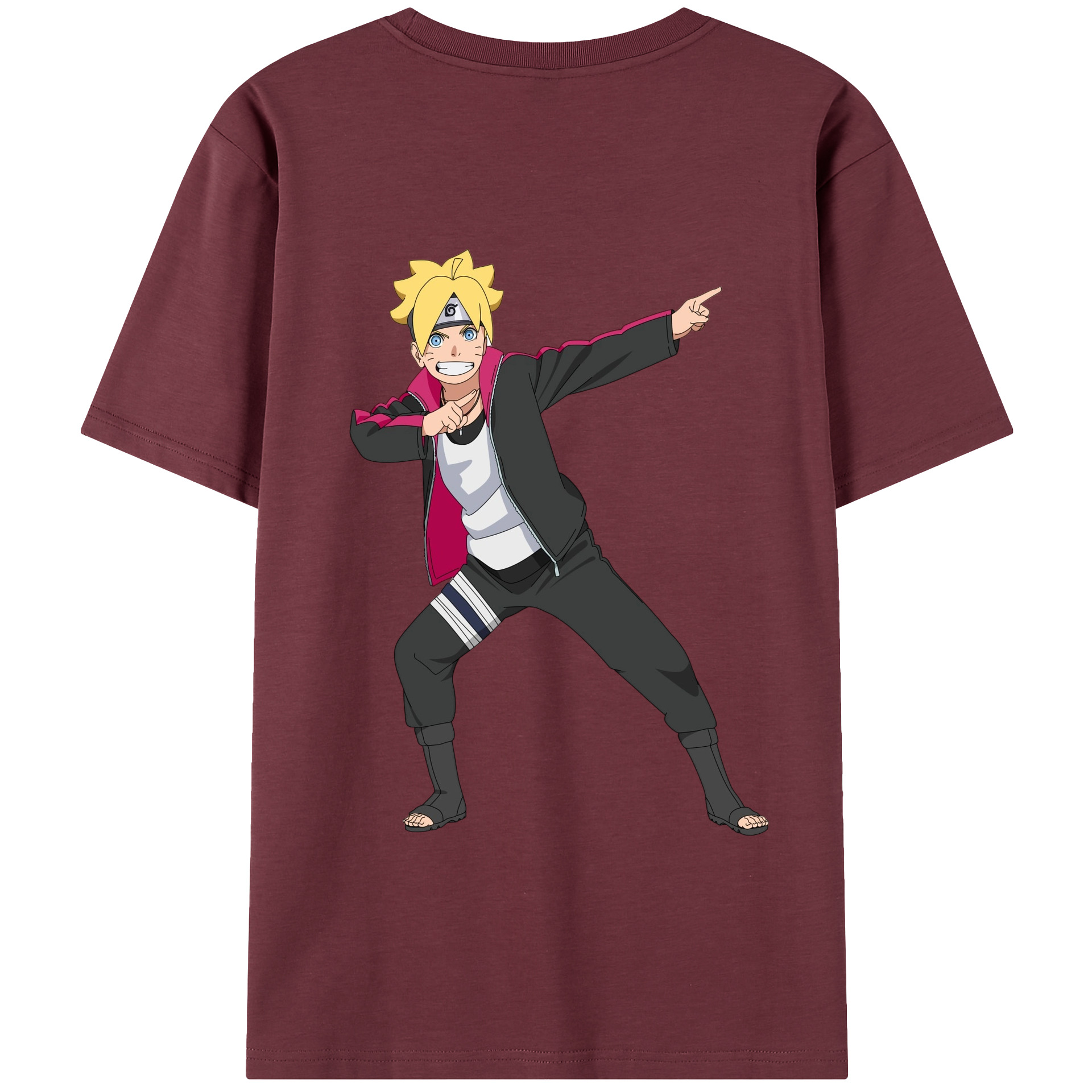 （画像用） NARUTO -ナルト- うずまき ボルト Uzumaki Boruto 綿100％半袖Tシャツ（背面プリント）